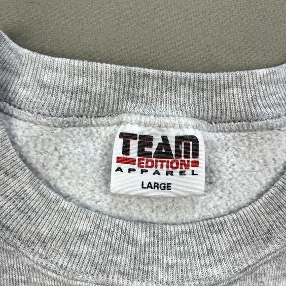 Vintage Notre Dame Fighting Irish Sweatshirt Adult Medium Gray University 90s - Picture 5 of 11